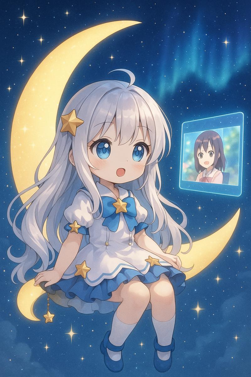 芒果视频动漫美图-月光星辰少女写真